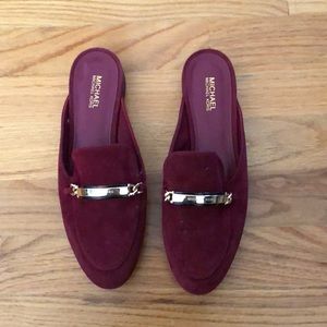Michael by Michael Kors Red Slide Loafers 6W